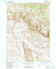 Bargee Wyoming Historical topographic map, 1:24000 scale, 7.5 X 7.5 Minute, Year 1952