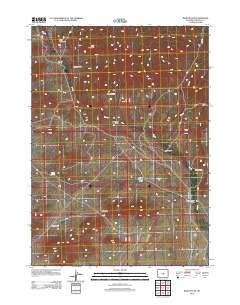 Barlow Gap Wyoming Historical topographic map, 1:24000 scale, 7.5 X 7.5 Minute, Year 2012