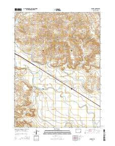 Barnes Wyoming Current topographic map, 1:24000 scale, 7.5 X 7.5 Minute, Year 2015