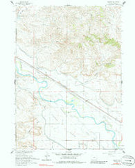 Barnes Wyoming Historical topographic map, 1:24000 scale, 7.5 X 7.5 Minute, Year 1960
