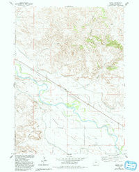 Barnes Wyoming Historical topographic map, 1:24000 scale, 7.5 X 7.5 Minute, Year 1960