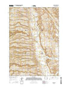 Barnum Wyoming Current topographic map, 1:24000 scale, 7.5 X 7.5 Minute, Year 2015