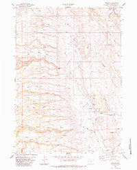 Barnum Wyoming Historical topographic map, 1:24000 scale, 7.5 X 7.5 Minute, Year 1984