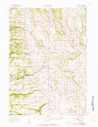 Barnum Wyoming Historical topographic map, 1:62500 scale, 15 X 15 Minute, Year 1961