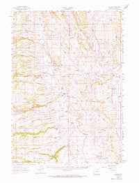 Barnum Wyoming Historical topographic map, 1:62500 scale, 15 X 15 Minute, Year 1961