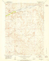 Barras Springs Wyoming Historical topographic map, 1:24000 scale, 7.5 X 7.5 Minute, Year 1953