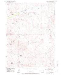 Barras Springs Wyoming Historical topographic map, 1:24000 scale, 7.5 X 7.5 Minute, Year 1953