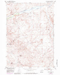 Barras Springs Wyoming Historical topographic map, 1:24000 scale, 7.5 X 7.5 Minute, Year 1953