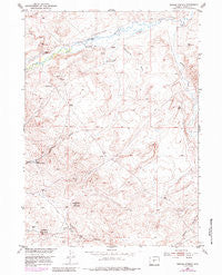 Barras Springs Wyoming Historical topographic map, 1:24000 scale, 7.5 X 7.5 Minute, Year 1953