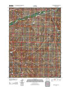 Barras Springs Wyoming Historical topographic map, 1:24000 scale, 7.5 X 7.5 Minute, Year 2012