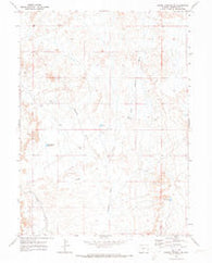 Barrel Springs SW Wyoming Historical topographic map, 1:24000 scale, 7.5 X 7.5 Minute, Year 1970