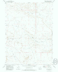Barrel Springs Wyoming Historical topographic map, 1:24000 scale, 7.5 X 7.5 Minute, Year 1970