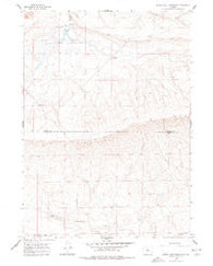 Bates Creek Reservoir Wyoming Historical topographic map, 1:24000 scale, 7.5 X 7.5 Minute, Year 1959