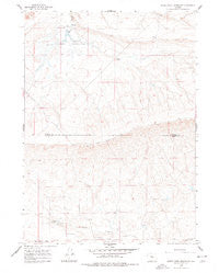 Bates Creek Reservoir Wyoming Historical topographic map, 1:24000 scale, 7.5 X 7.5 Minute, Year 1959