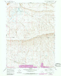 Bates Creek Reservoir Wyoming Historical topographic map, 1:24000 scale, 7.5 X 7.5 Minute, Year 1959