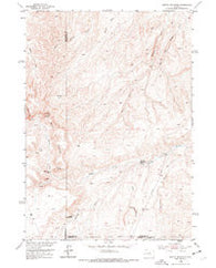 Battle Mountain Wyoming Historical topographic map, 1:24000 scale, 7.5 X 7.5 Minute, Year 1952