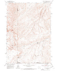Battle Mountain Wyoming Historical topographic map, 1:24000 scale, 7.5 X 7.5 Minute, Year 1952