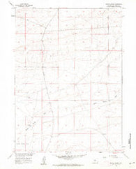 Battle Spring Wyoming Historical topographic map, 1:24000 scale, 7.5 X 7.5 Minute, Year 1960