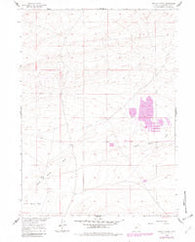 Battle Spring Wyoming Historical topographic map, 1:24000 scale, 7.5 X 7.5 Minute, Year 1960