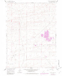 Battle Spring Wyoming Historical topographic map, 1:24000 scale, 7.5 X 7.5 Minute, Year 1960
