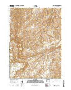 Battle Mountain Wyoming Current topographic map, 1:24000 scale, 7.5 X 7.5 Minute, Year 2015