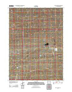 Battle Spring Wyoming Historical topographic map, 1:24000 scale, 7.5 X 7.5 Minute, Year 2012