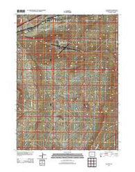 Baxter Wyoming Historical topographic map, 1:24000 scale, 7.5 X 7.5 Minute, Year 2012