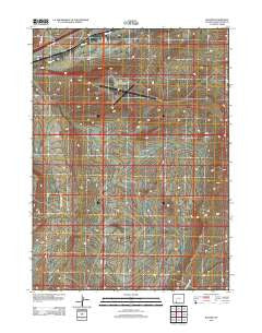 Baxter Wyoming Historical topographic map, 1:24000 scale, 7.5 X 7.5 Minute, Year 2012