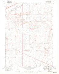 Baxter Wyoming Historical topographic map, 1:24000 scale, 7.5 X 7.5 Minute, Year 1968