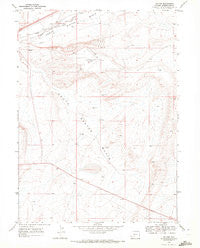 Baxter Wyoming Historical topographic map, 1:24000 scale, 7.5 X 7.5 Minute, Year 1968