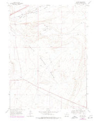 Baxter Wyoming Historical topographic map, 1:24000 scale, 7.5 X 7.5 Minute, Year 1968