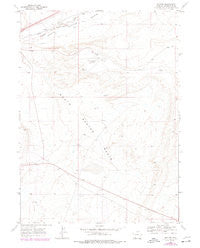 Baxter Wyoming Historical topographic map, 1:24000 scale, 7.5 X 7.5 Minute, Year 1968