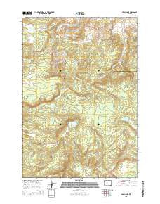 Beach Lake Wyoming Current topographic map, 1:24000 scale, 7.5 X 7.5 Minute, Year 2015
