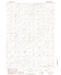 Bear Creek Wyoming Historical topographic map, 1:24000 scale, 7.5 X 7.5 Minute, Year 1984