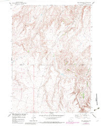 Bear Mountain Wyoming Historical topographic map, 1:24000 scale, 7.5 X 7.5 Minute, Year 1951