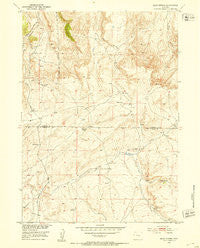 Bear Spring Wyoming Historical topographic map, 1:24000 scale, 7.5 X 7.5 Minute, Year 1951