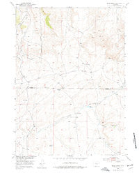 Bear Spring Wyoming Historical topographic map, 1:24000 scale, 7.5 X 7.5 Minute, Year 1951