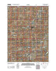 Bear Creek Wyoming Historical topographic map, 1:24000 scale, 7.5 X 7.5 Minute, Year 2012