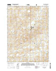 Bear Creek Wyoming Current topographic map, 1:24000 scale, 7.5 X 7.5 Minute, Year 2015