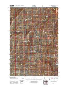 Bear Creek Ranch Wyoming Historical topographic map, 1:24000 scale, 7.5 X 7.5 Minute, Year 2012