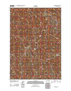 Bear Draw Wyoming Historical topographic map, 1:24000 scale, 7.5 X 7.5 Minute, Year 2012