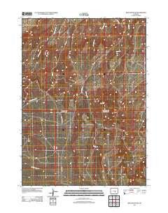 Bear Mountain Wyoming Historical topographic map, 1:24000 scale, 7.5 X 7.5 Minute, Year 2012