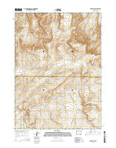 Bear Spring Wyoming Current topographic map, 1:24000 scale, 7.5 X 7.5 Minute, Year 2015