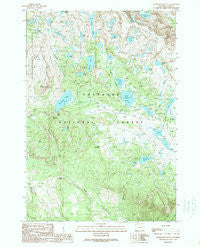 Beartooth Butte Wyoming Historical topographic map, 1:24000 scale, 7.5 X 7.5 Minute, Year 1989