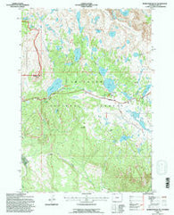 Beartooth Butte Wyoming Historical topographic map, 1:24000 scale, 7.5 X 7.5 Minute, Year 1991
