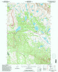 Beartooth Butte Wyoming Historical topographic map, 1:24000 scale, 7.5 X 7.5 Minute, Year 1991