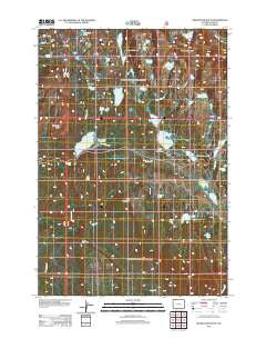 Beartooth Butte Wyoming Historical topographic map, 1:24000 scale, 7.5 X 7.5 Minute, Year 2012