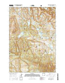 Beartooth Butte Wyoming Current topographic map, 1:24000 scale, 7.5 X 7.5 Minute, Year 2015