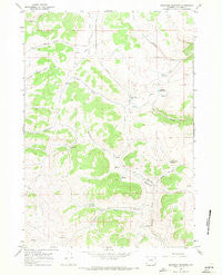 Beartrap Meadows Wyoming Historical topographic map, 1:24000 scale, 7.5 X 7.5 Minute, Year 1967