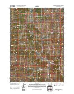 Beartrap Meadows Wyoming Historical topographic map, 1:24000 scale, 7.5 X 7.5 Minute, Year 2012